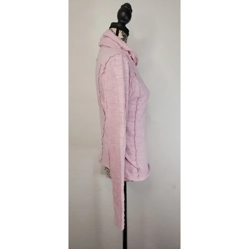 Free People We The Free Everyday Layering Knit Top Pink Small OB 1582226